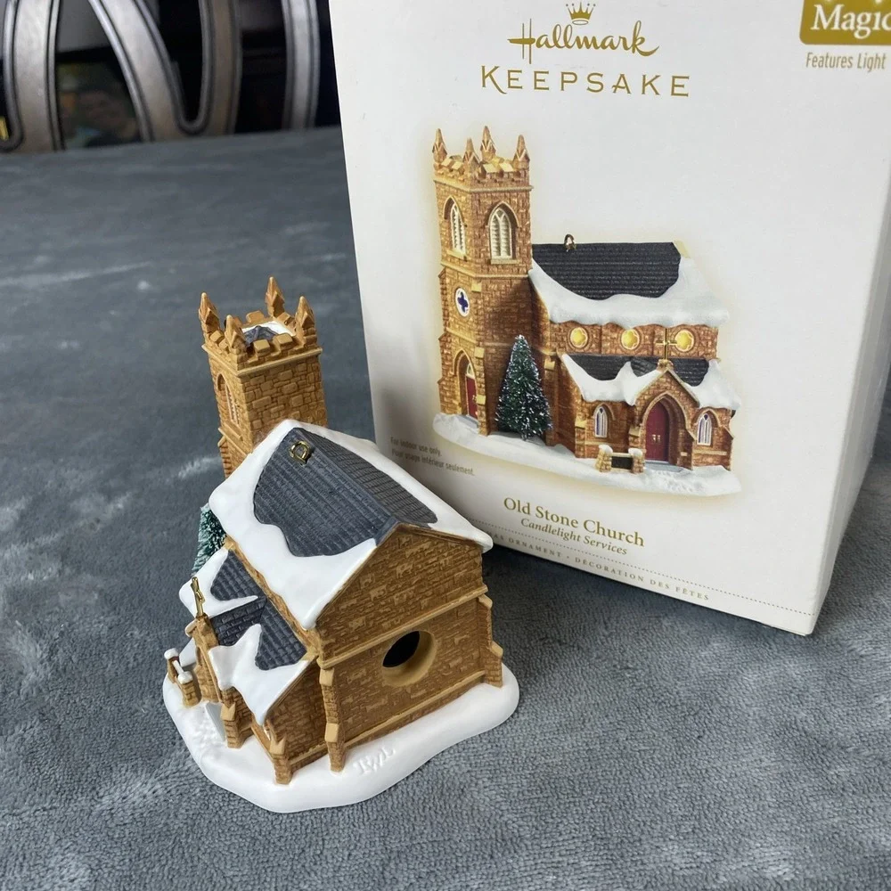 Hallmark Keepsake Christmas Tree Ornament 2006 Old Stone Church